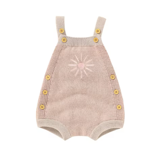 Pink sunshine bubble romper